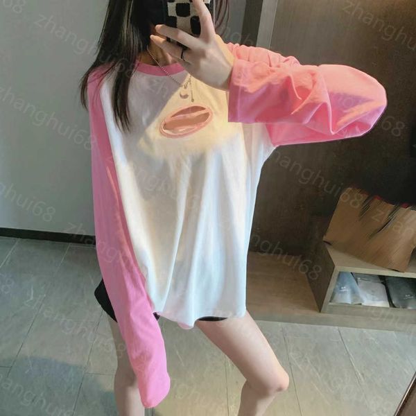 23ss tee womens t-shirt womens designer clothing round neck pure cotton summer new color combination long sleeves t-shirt womens clothes, White
23ss tee womens t-shirt womens designer clothing round neck pure cotton summer new color combination long sleeves t-shirt womens clothes, White