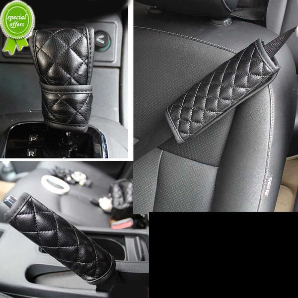 new men premium leather handbrake cover sleeve leather gear shift cover auto seat belt cover car styling interior accessories
new men premium leather handbrake cover sleeve leather gear shift cover auto seat belt cover car styling interior accessories