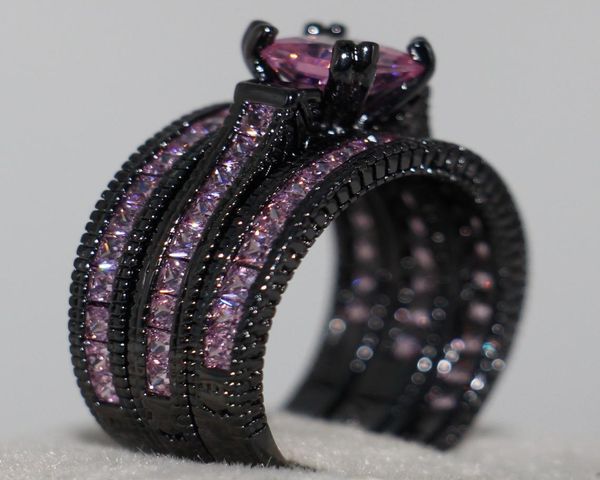 whole handmade vintage jewelry 14kt black gold filled princess cut pink sapphire prong gemstones cz 3 in 1 women wedding band 7807834, Slivery;golden
whole handmade vintage jewelry 14kt black gold filled princess cut pink sapphire prong gemstones cz 3 in 1 women wedding band 7807834, Slivery;golden