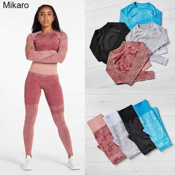 mikaro active sets seamless suit for fitness yoga clothing women long sleeve workout set gym clothes athletic wear bodysuit two piece outfit
mikaro active sets seamless suit for fitness yoga clothing women long sleeve workout set gym clothes athletic wear bodysuit two piece outfit