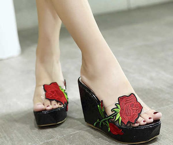 sandals flower ladies transparent slippers high platform sandals wedges shoes for women heels lady slipper 230417, Black
sandals flower ladies transparent slippers high platform sandals wedges shoes for women heels lady slipper 230417, Black