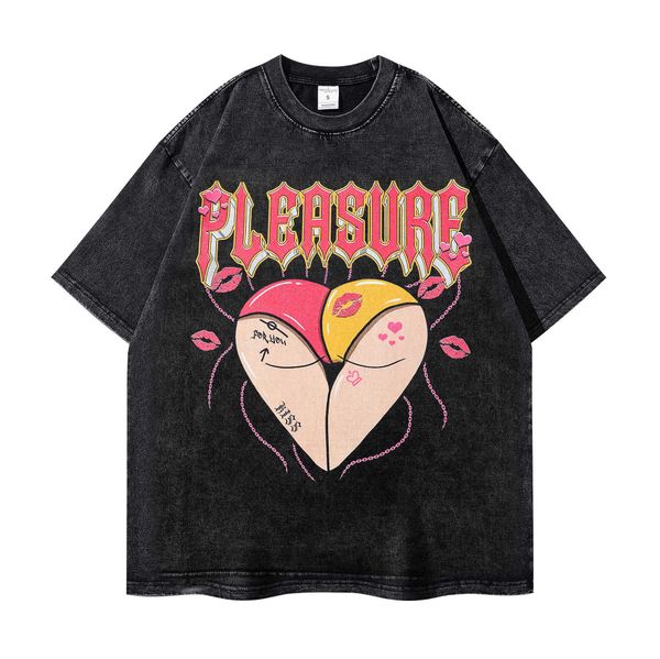 american trendy t-shirt men with short sleeves loose heart shaped temptation vintage wash 260 street hip-hop couples, White;black
american trendy t-shirt men with short sleeves loose heart shaped temptation vintage wash 260 street hip-hop couples, White;black