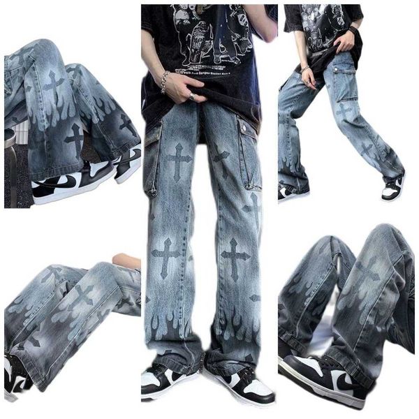 2023 men's designer trendy street pants summer thin cross vibe blast men's putuo western jeansjtkc, Blue
2023 men's designer trendy street pants summer thin cross vibe blast men's putuo western jeansjtkc, Blue
