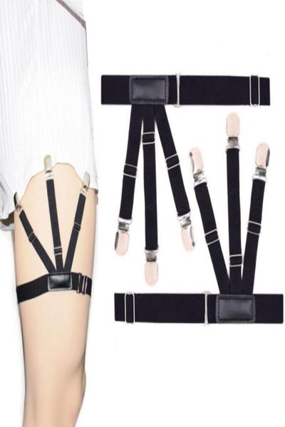 men fashion shirt stays belt with nonslip locking clips keep shirt tucked leg thigh suspender garters strap4732631, Black;white
men fashion shirt stays belt with nonslip locking clips keep shirt tucked leg thigh suspender garters strap4732631, Black;white