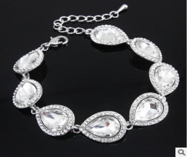 new crystal bridal jewelry sets silver color teardrop bridal bracelet earrings sets wedding jewelry 8143758
new crystal bridal jewelry sets silver color teardrop bridal bracelet earrings sets wedding jewelry 8143758
