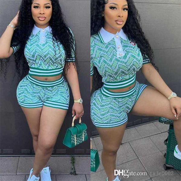 3xl 4xl designer summer women tracksuits two piece sets knitted ribbed printed short sleeve and shorts outfits sweatsuits, Gray
3xl 4xl designer summer women tracksuits two piece sets knitted ribbed printed short sleeve and shorts outfits sweatsuits, Gray