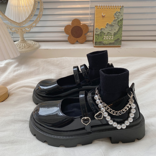 womens shoes vintage british style mary jane shoes love pearl decoration buckle strap platform ladies shoes zapatillas mujer, Black;white
womens shoes vintage british style mary jane shoes love pearl decoration buckle strap platform ladies shoes zapatillas mujer, Black;white
