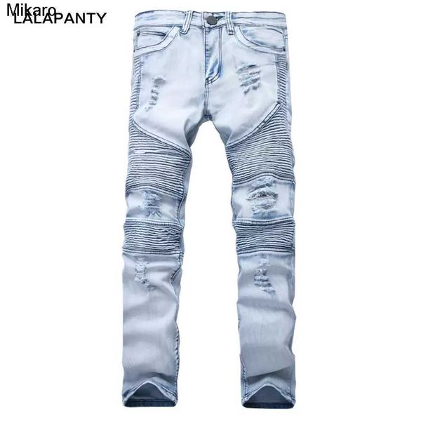 mikaro lalapanty clothing jeans slp blue/black destroyed mens slim denim straight biker skinny jean men ripped jeans pants
mikaro lalapanty clothing jeans slp blue/black destroyed mens slim denim straight biker skinny jean men ripped jeans pants