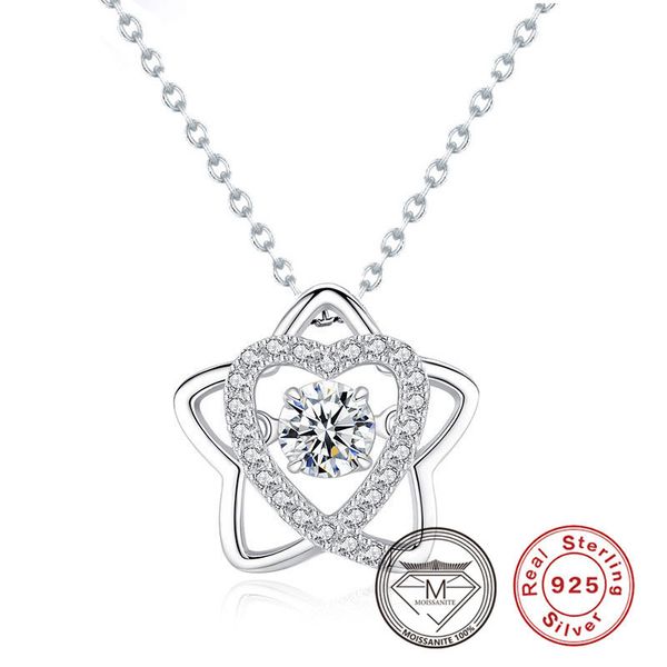 luxury 0.5ct moissanite heart-star pendant platinum plated 925 sterling silve necklaces, Silver
luxury 0.5ct moissanite heart-star pendant platinum plated 925 sterling silve necklaces, Silver