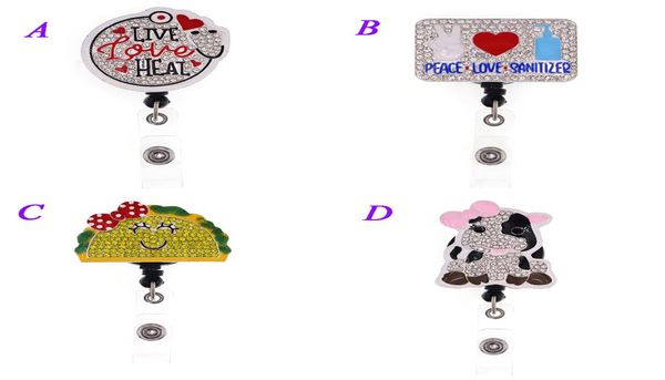 1pc 5pcs 10pcs bling crystal rhinestone animal cow shape badge reel retractable id badge holder for nurse doctor hospital studen3904845, Gray
1pc 5pcs 10pcs bling crystal rhinestone animal cow shape badge reel retractable id badge holder for nurse doctor hospital studen3904845, Gray