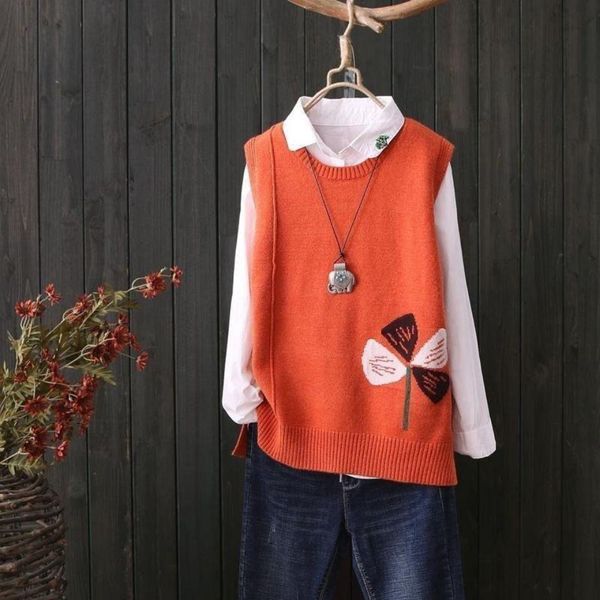vests woman jacket vest literary style short knitted women's sleeveless sweater wool vest pullover sweater new vest chaleco mujer, Black;white
vests woman jacket vest literary style short knitted women's sleeveless sweater wool vest pullover sweater new vest chaleco mujer, Black;white