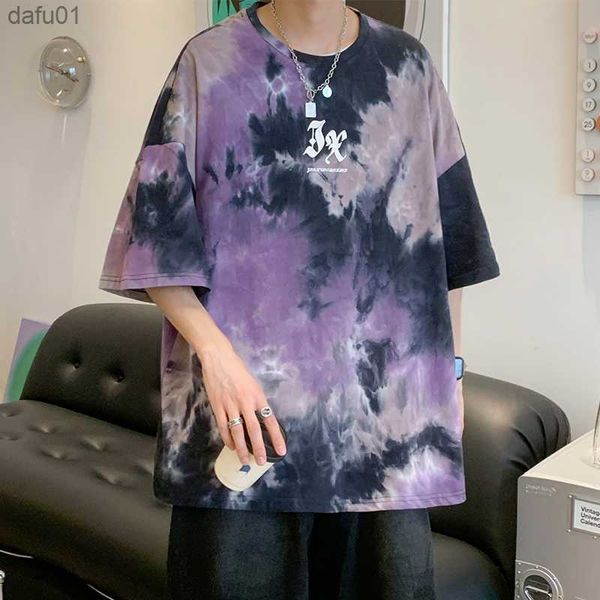 men summer new hip hop streetwear fashion t-shirts cotton oversized tees mens casual tie-dye o-neck short sleeve t shirt l230520, White;black
men summer new hip hop streetwear fashion t-shirts cotton oversized tees mens casual tie-dye o-neck short sleeve t shirt l230520, White;black