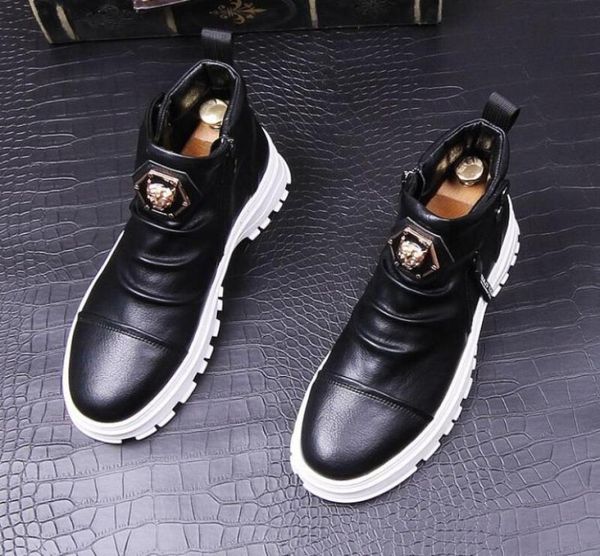 new platform white dress shoes loafers highend leather boots antiwrinkle highboot party wedding punk comfort shoe a236520971, Black
new platform white dress shoes loafers highend leather boots antiwrinkle highboot party wedding punk comfort shoe a236520971, Black