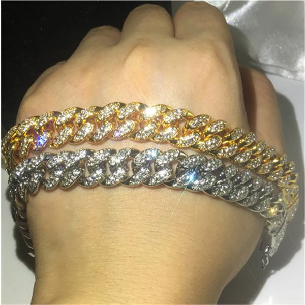 vecalon cuban hiphop bracelet pave crystal cz white yellow gold filled iced out bracelets for women men rock party jewelry, Golden;silver
vecalon cuban hiphop bracelet pave crystal cz white yellow gold filled iced out bracelets for women men rock party jewelry, Golden;silver