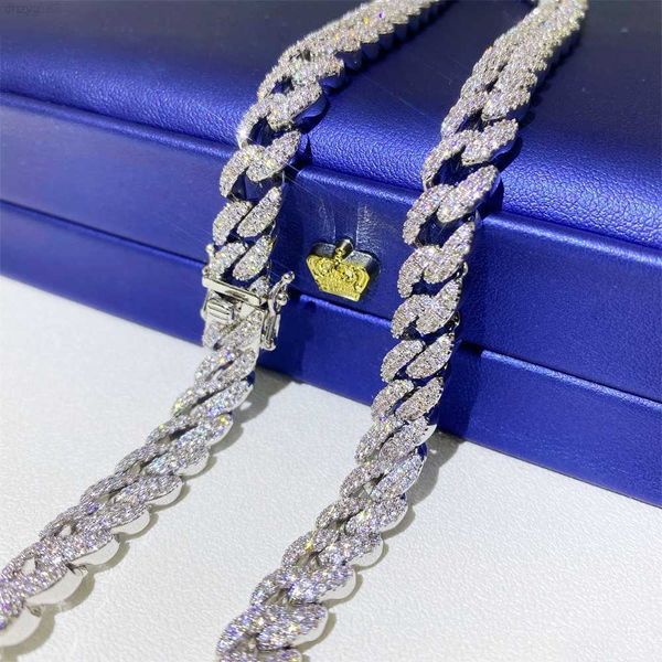 fine jewelry rank luxury hip hop iced out rapper moissanite diamond miami cuban link chain, Silver
fine jewelry rank luxury hip hop iced out rapper moissanite diamond miami cuban link chain, Silver