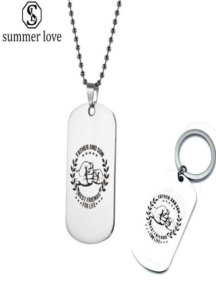 stainless steel father and son tag necklace keychain for men military tag ball chain jewelry for your daddy son4546429, Silver
stainless steel father and son tag necklace keychain for men military tag ball chain jewelry for your daddy son4546429, Silver