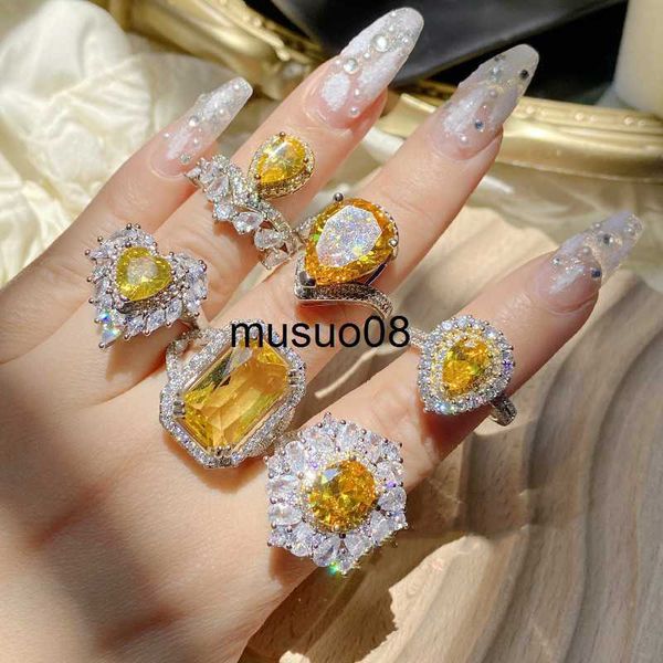 band rings 6 style elegant women 925 sterling silver ring yellow crystal lab diamond geometric finger ring exquisite wedding bride jewelry j
band rings 6 style elegant women 925 sterling silver ring yellow crystal lab diamond geometric finger ring exquisite wedding bride jewelry j
