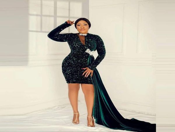 aso ebi style hunter green sequined short cocktail dresses with side train mini mermaid prom dress african women formal party gown7990593, Black
aso ebi style hunter green sequined short cocktail dresses with side train mini mermaid prom dress african women formal party gown7990593, Black