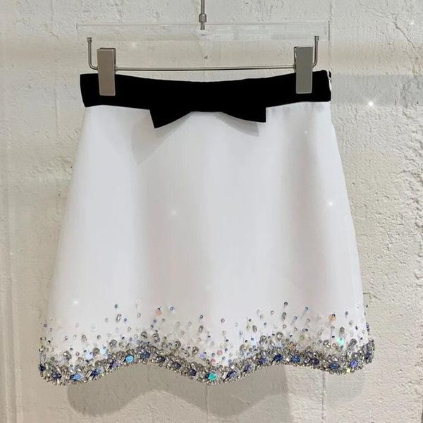 dresses design diamonds hem women high waist skirts bow white aline mini skirt elegant party clothes 2023, Black;gray
dresses design diamonds hem women high waist skirts bow white aline mini skirt elegant party clothes 2023, Black;gray