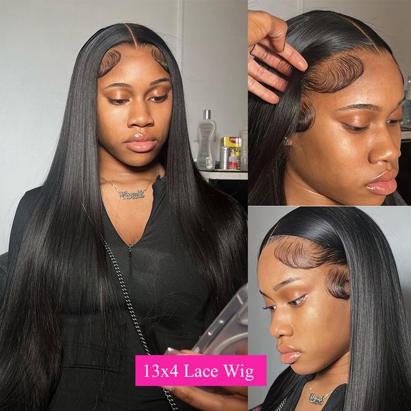 30 34 inch 13x4 straight hd lace front wig human hair pre plucked transparent lace closure frontal long wigs black women, Black;brown
30 34 inch 13x4 straight hd lace front wig human hair pre plucked transparent lace closure frontal long wigs black women, Black;brown