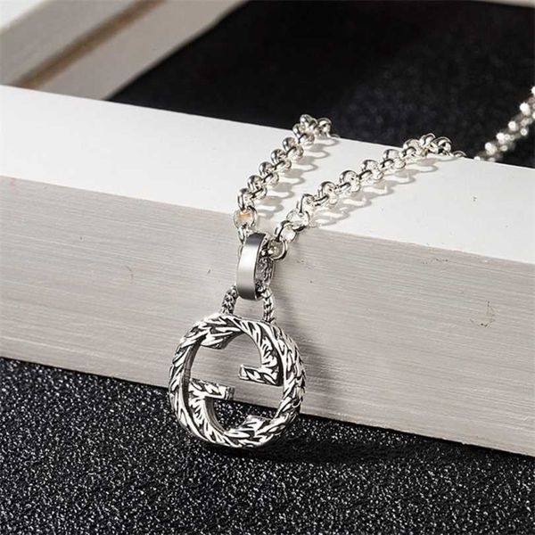 new 2023 designer jewelry bracelet necklace ring sterling s952 interlocking three-dimensional engraved complex pendant hip hop woven pattern, Silver
new 2023 designer jewelry bracelet necklace ring sterling s952 interlocking three-dimensional engraved complex pendant hip hop woven pattern, Silver