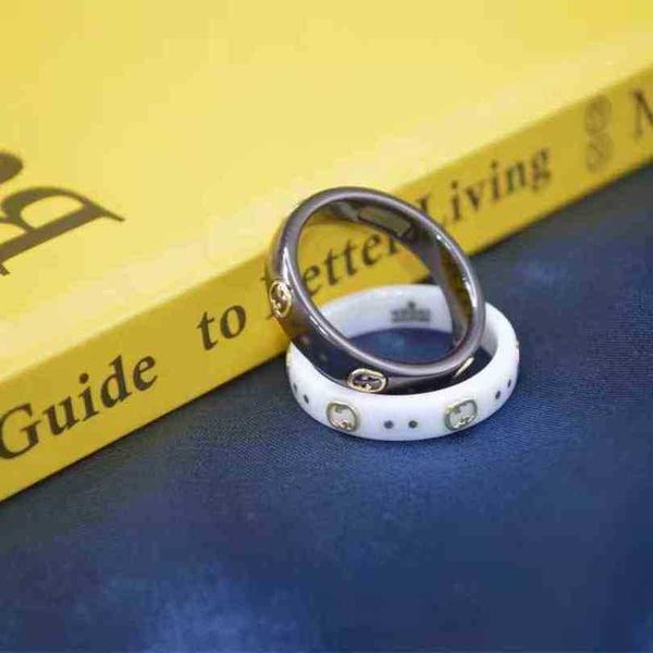 new 2023 designer jewelry bracelet necklace accessories black white ceramic line full circle bee planet star couple ring, Silver
new 2023 designer jewelry bracelet necklace accessories black white ceramic line full circle bee planet star couple ring, Silver