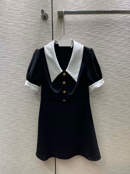 520 xl 2023 runway dress lapel neck short sleeve dress empire brand same style dress flora print womens clothes weilane80, Black
520 xl 2023 runway dress lapel neck short sleeve dress empire brand same style dress flora print womens clothes weilane80, Black