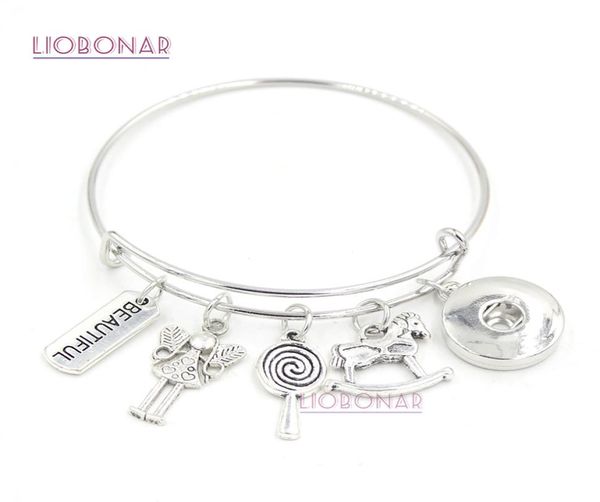 new arrival diy snap jewelry beautiful little girl lollipop rocking horse charm bracelet bangle snap button bracelets for teenth g4219532, Golden;silver
new arrival diy snap jewelry beautiful little girl lollipop rocking horse charm bracelet bangle snap button bracelets for teenth g4219532, Golden;silver