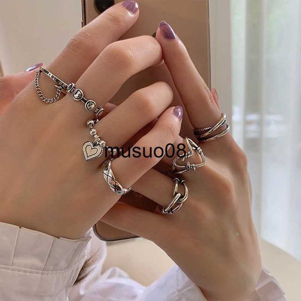 band rings vagzeb fashion hollow heart ring set 7pcs elegant vintage adjustable women finger cute love jewelry wedding party gift for girl j, Silver
band rings vagzeb fashion hollow heart ring set 7pcs elegant vintage adjustable women finger cute love jewelry wedding party gift for girl j, Silver