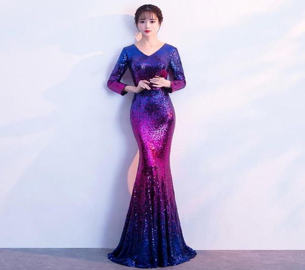 woman party night sequined vneck floorlength evening dresses long prom dresses5777347, Black
woman party night sequined vneck floorlength evening dresses long prom dresses5777347, Black