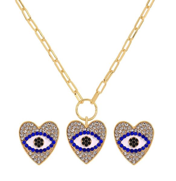 highend angel eye pendant necklaces earrings set simple retro diamond clavicle chain alloy rhinestone earring french devil eyes e5585385, Silver
highend angel eye pendant necklaces earrings set simple retro diamond clavicle chain alloy rhinestone earring french devil eyes e5585385, Silver
