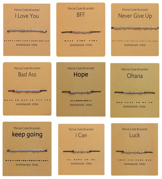 handmade morse code bracelet beads adjustable black string charm bracelets with i love you lettering cardboard creative jewelry fo9853256, Golden;silver
handmade morse code bracelet beads adjustable black string charm bracelets with i love you lettering cardboard creative jewelry fo9853256, Golden;silver