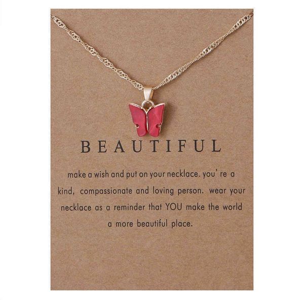 acrylic butterfly pendant necklace constellation alloy pendant necklace chain jewelry gift card for women1071129, Golden;silver
acrylic butterfly pendant necklace constellation alloy pendant necklace chain jewelry gift card for women1071129, Golden;silver