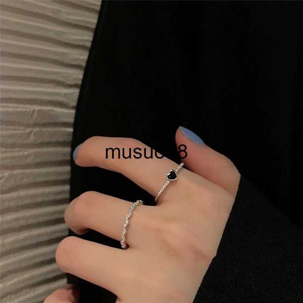 band rings fashion minimalism black heart ring set for women girls cool sweet couple rings aesthetic jewelry accessories 2023 new trend j230, Silver
band rings fashion minimalism black heart ring set for women girls cool sweet couple rings aesthetic jewelry accessories 2023 new trend j230, Silver