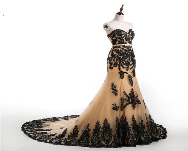 mermaid black gold gothic wedding dresses sweetheart laceup lace appliques tulle colorful wedding gowns non white robe de mariee6251100
mermaid black gold gothic wedding dresses sweetheart laceup lace appliques tulle colorful wedding gowns non white robe de mariee6251100