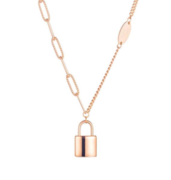 new ins fashion simple popular stylish necklace designer titanium stainless steel lock pendant necklace for women girls gold silve9542821, Silver
new ins fashion simple popular stylish necklace designer titanium stainless steel lock pendant necklace for women girls gold silve9542821, Silver