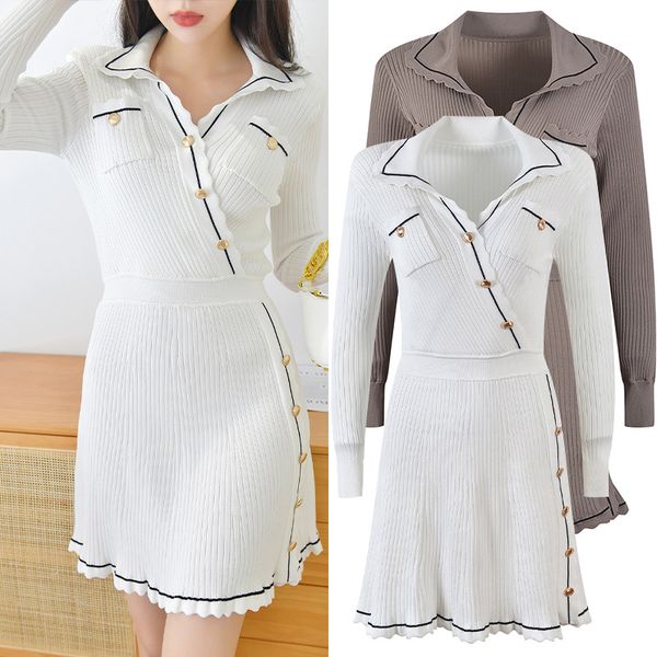 518 xl 2023 runway dress lapel neck long sleeve white dress empire brand same style dress flora print womens clothes yl, Black
518 xl 2023 runway dress lapel neck long sleeve white dress empire brand same style dress flora print womens clothes yl, Black
