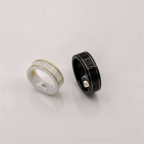 new 2023 designer jewelry bracelet necklace qi personality electroplating 18k gold white ceramic ring men women black steel stone couple wed, Silver
new 2023 designer jewelry bracelet necklace qi personality electroplating 18k gold white ceramic ring men women black steel stone couple wed, Silver