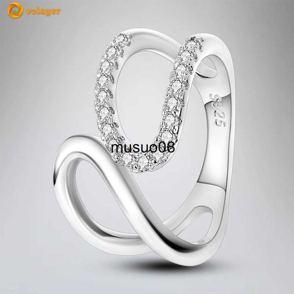 band rings volayer 925 sterling silver rings double u pav ring engagement rings women jewelry j230602
band rings volayer 925 sterling silver rings double u pav ring engagement rings women jewelry j230602