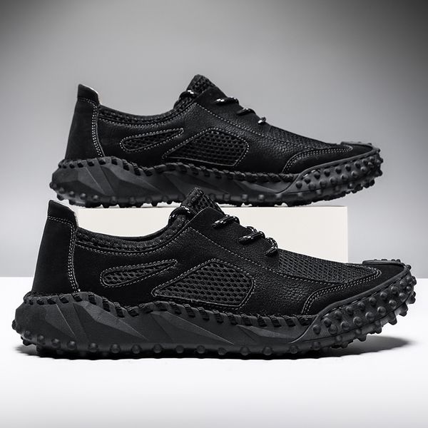 outdoor casual hiking shoes large size breathable mesh shoes for men slip resistant running shoes comfortable sneakers, Black
outdoor casual hiking shoes large size breathable mesh shoes for men slip resistant running shoes comfortable sneakers, Black