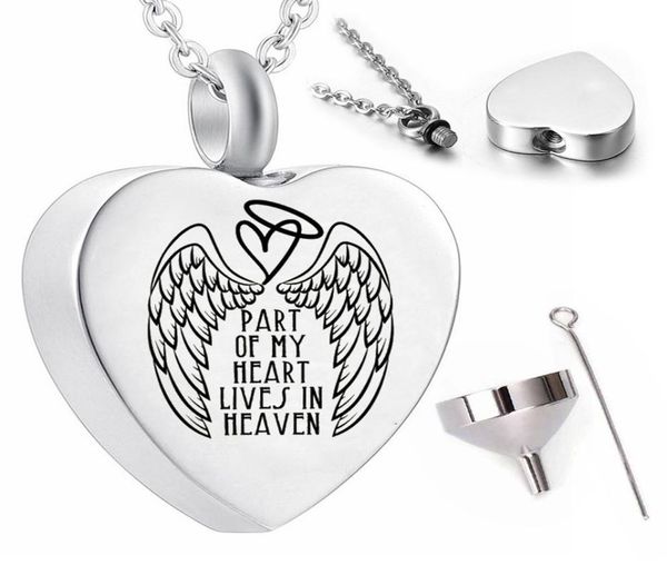 whole stainless steel pendant necklace ashes urn commemorative items angel wingspart of my heart lives in heaven2426203, Silver
whole stainless steel pendant necklace ashes urn commemorative items angel wingspart of my heart lives in heaven2426203, Silver