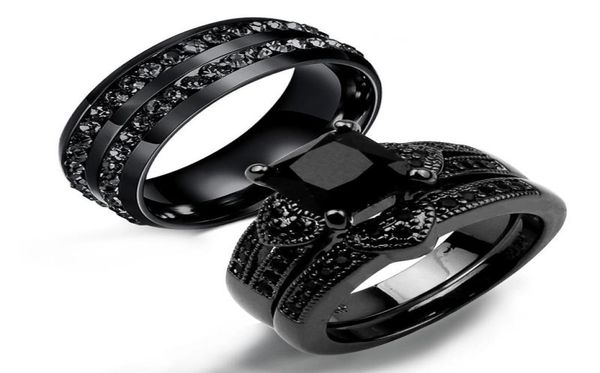 classic mens womens couple rings black zirconia stone square wedding engagement finger band aliance de mariage gift cluster6523653, Golden;silver
classic mens womens couple rings black zirconia stone square wedding engagement finger band aliance de mariage gift cluster6523653, Golden;silver