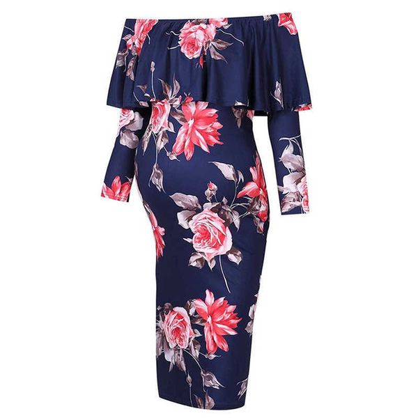maternity dresses long sleeve clothing shoulder ruffled fashion pregnant women's flower dress g220602, White
maternity dresses long sleeve clothing shoulder ruffled fashion pregnant women's flower dress g220602, White