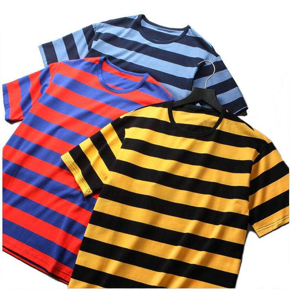 horizontal wholesale stripes two tone stripe tee rounded neck oversized t shirt for men v265, White;black
horizontal wholesale stripes two tone stripe tee rounded neck oversized t shirt for men v265, White;black