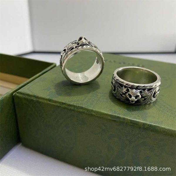 new 2023 designer jewelry bracelet necklace head old carved pattern personalized couple ring man, Silver
new 2023 designer jewelry bracelet necklace head old carved pattern personalized couple ring man, Silver