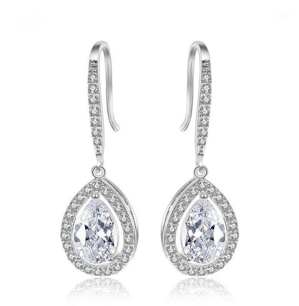 slbridal vintage waterdrop cz wedding earrings drop teardrop cubic zircon bridal earring bridesmaids earring13795504, Silver
slbridal vintage waterdrop cz wedding earrings drop teardrop cubic zircon bridal earring bridesmaids earring13795504, Silver