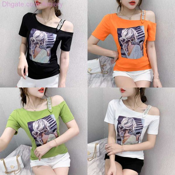 plus size t-shirt women's 2023 summer 3xl new fashion off shoulder with diamond diagonal neck design heavy craft pattern short sleeve t, White
plus size t-shirt women's 2023 summer 3xl new fashion off shoulder with diamond diagonal neck design heavy craft pattern short sleeve t, White