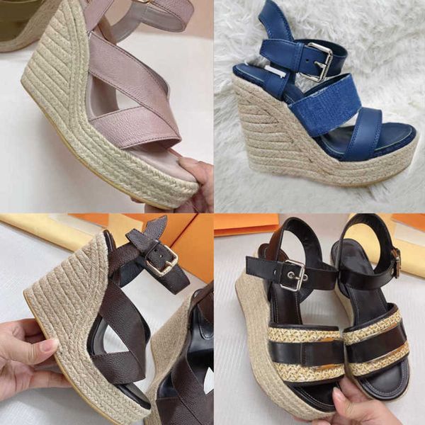 women straw shoes wedge sandals open toe gold color wedge shoes fashion buckle sandal straw bottom pumps lady calfskin shoe laces-up sandal, Black
women straw shoes wedge sandals open toe gold color wedge shoes fashion buckle sandal straw bottom pumps lady calfskin shoe laces-up sandal, Black