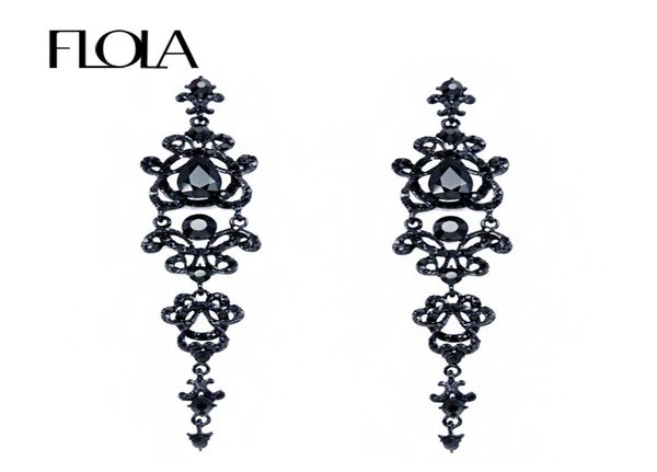 flola brand vintage black earrings with stones rhinestones long chandelier earrings gothic fashion jewelry for women ersh348569919, Silver
flola brand vintage black earrings with stones rhinestones long chandelier earrings gothic fashion jewelry for women ersh348569919, Silver