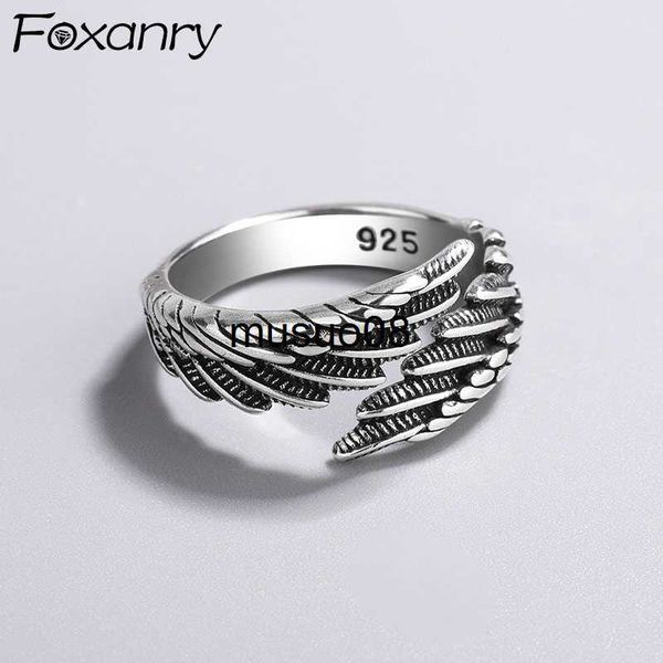 band rings foxanry silver color rings fashion hip hop vintage couples creative wings design thai silver party jewelry birthday gifts j230602
band rings foxanry silver color rings fashion hip hop vintage couples creative wings design thai silver party jewelry birthday gifts j230602